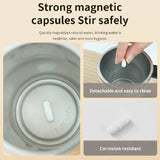 Automatic Coffee Stirring Cup, Stainless Steel Self-stirring Coffee Cup With Lid, Automatic Stirring, LED Intelligent Display Temperature