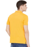 Cotton Blend Solid Half Sleeves Mens Polo T-Shirt