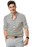 Men's Printed Spread Collar Casual Shirt Multicolor